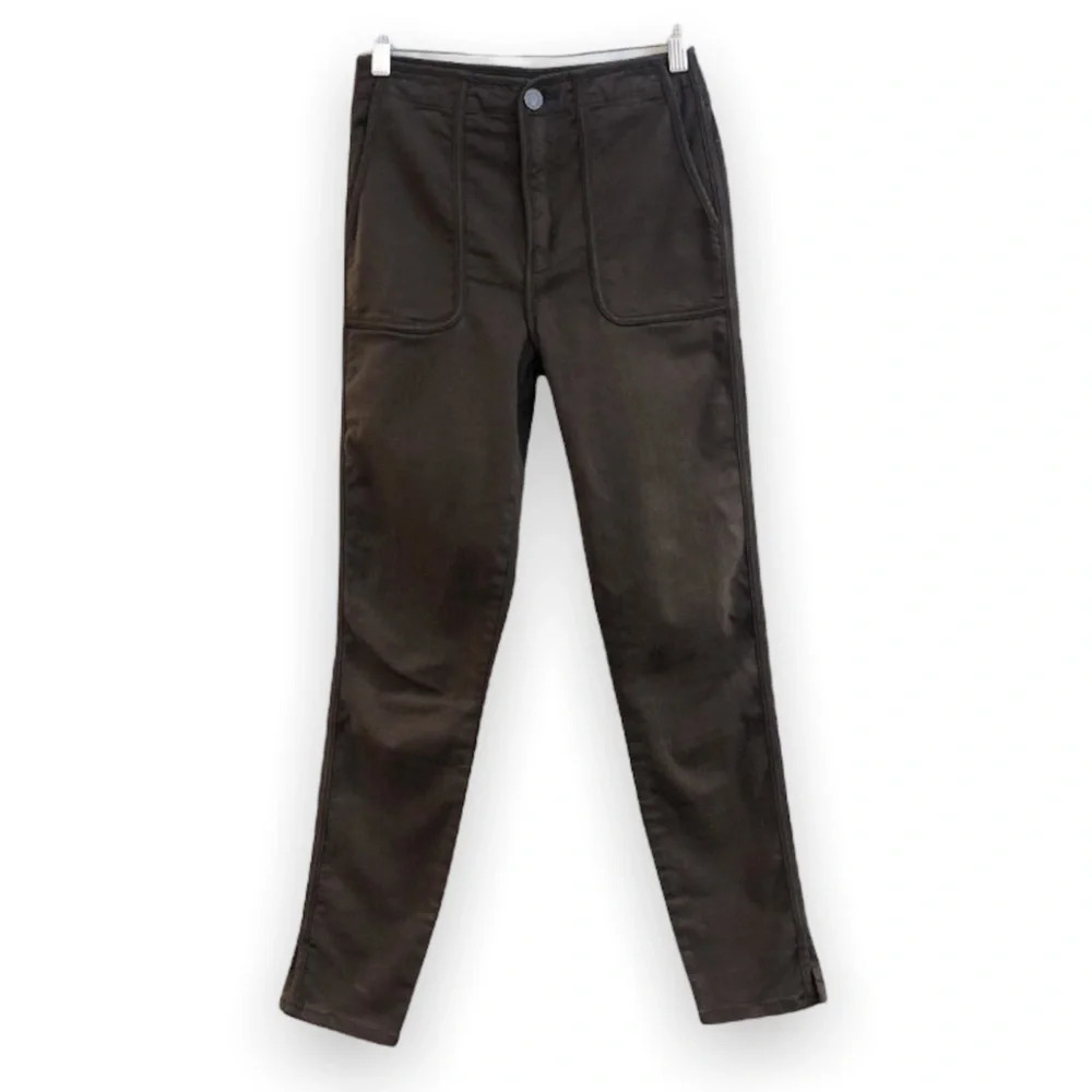 Joie Olive Green Skinny Trouser Cotton Casual Classic Pants Women's 25